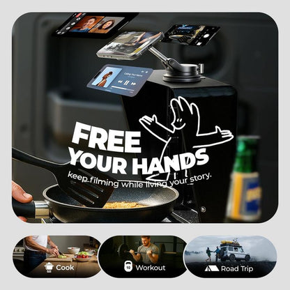 MagSafe Vacuum Car Phone Holder – 360° Locking Suction, Ultra-Stable, One-Step Mounting