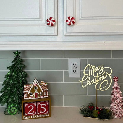 Peppermint Candy Cabinet Handle Covers - Christmas Kitchen & Home Decor