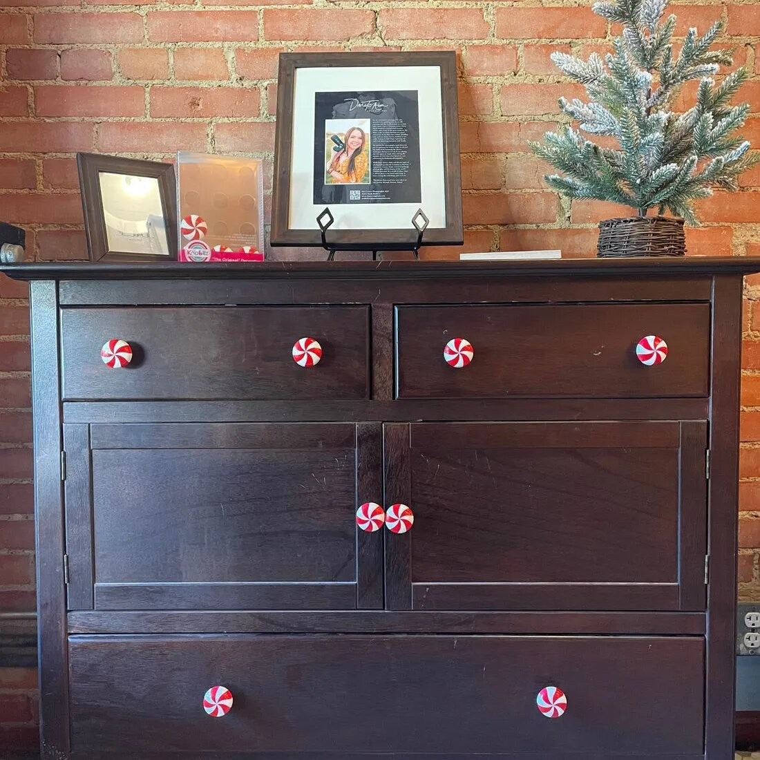 Peppermint Candy Cabinet Handle Covers - Christmas Kitchen & Home Decor