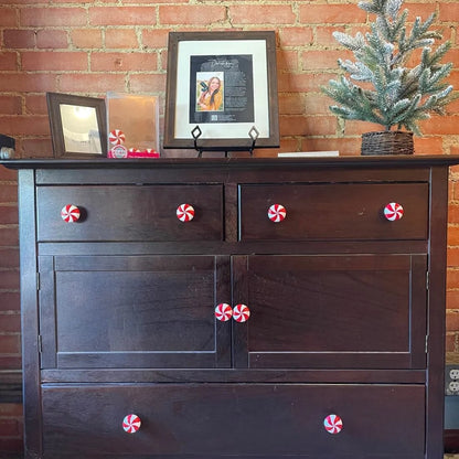 Peppermint Candy Cabinet Handle Covers - Christmas Kitchen & Home Decor